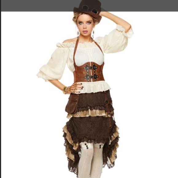 WAIST CINCHER BELT, BROWN & BLACK VEGAN LEATHER WITH BRASS EMBELLISHMENTS NWOT - Picture 4 of 5